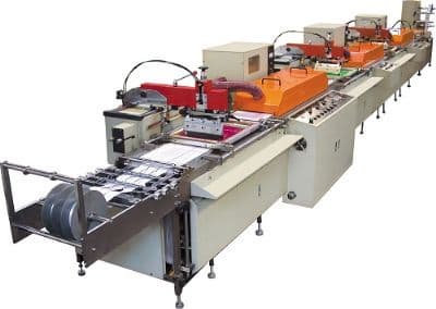 Silk Screen Satin Ribbon Care Label Printing Machine